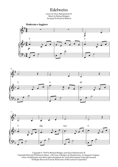Edelweiss (arr. Kaiserin Rebecca)