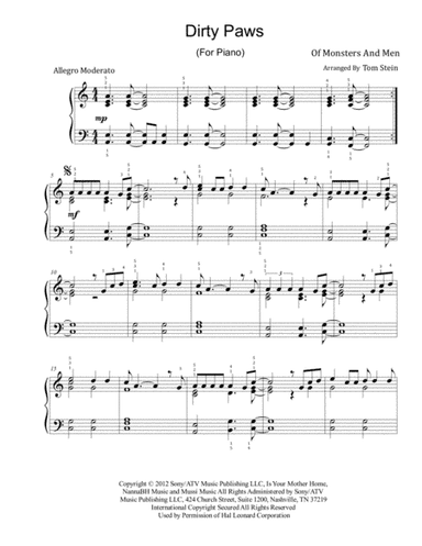 Dirty Paws (arr. Tom Stein)