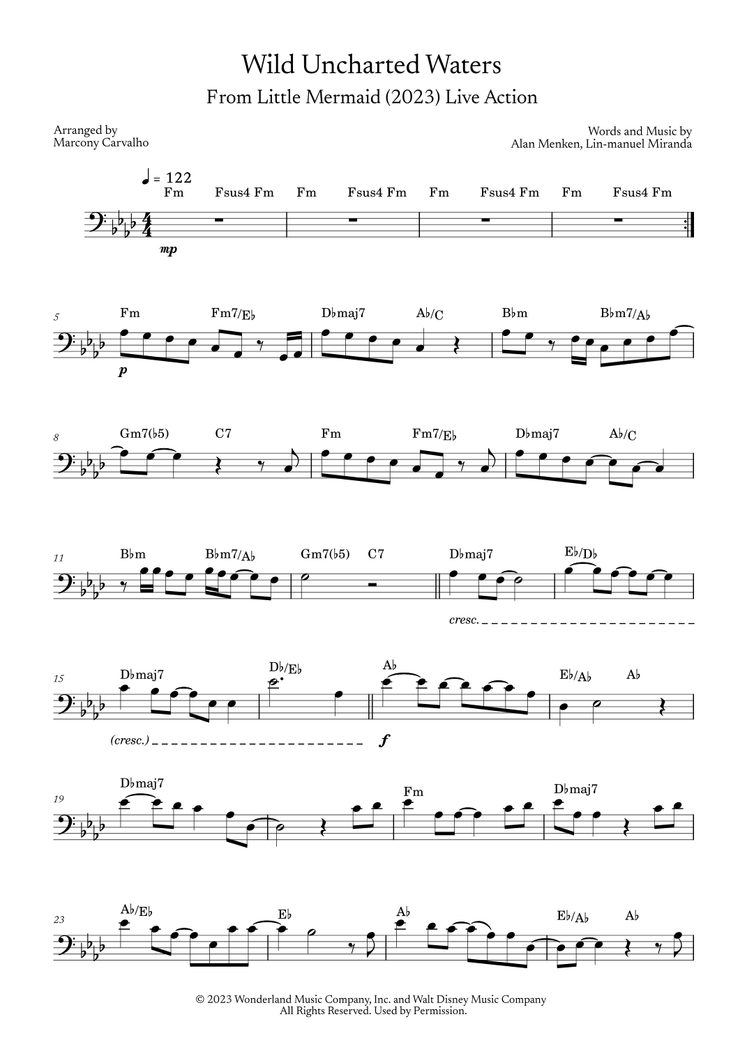 Wild Uncharted Waters (arr. Marcony Carvalho)