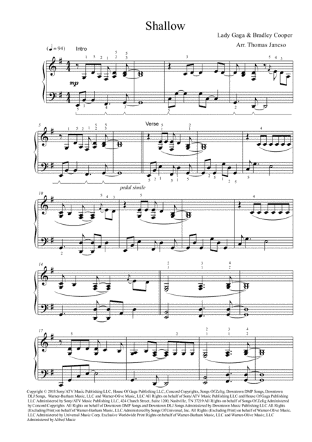 Shallow (arr. Thomas Jancso)