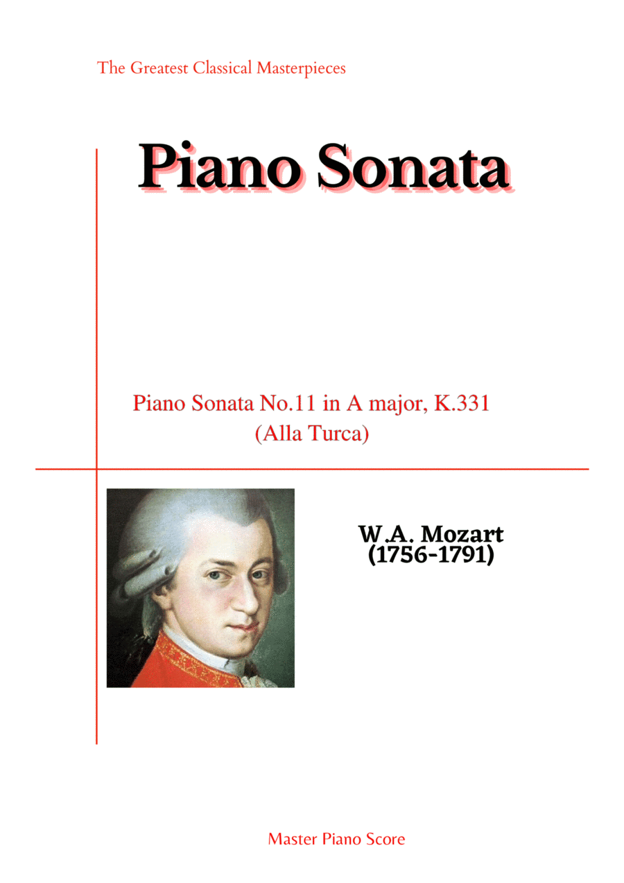 Mozart-Piano Sonata No.11 in A major, K.331 (Alla Turca) (arr. MPS)