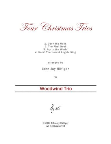 Four Christmas Trios for Woodwinds (arr. John Jay Hilfiger)