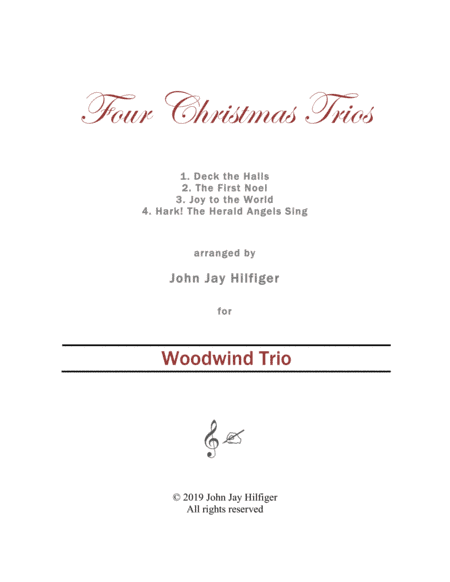 Four Christmas Trios for Woodwinds (arr. John Jay Hilfiger)