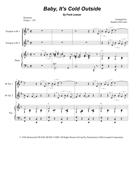 Baby, It's Cold Outside (arr. Stephen DeCesare)