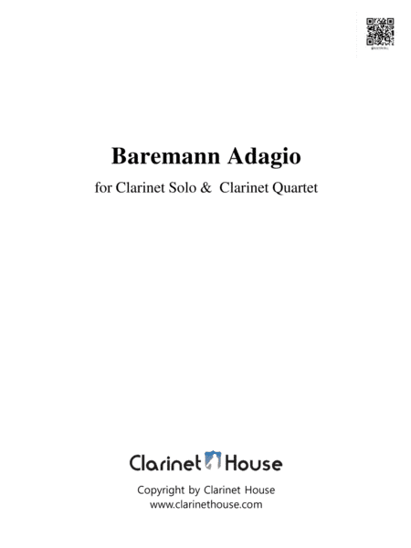Baermann Adagio for Clarinet Ensemble (Clarinet Solo & Quartet) (arr. Clarinet House)