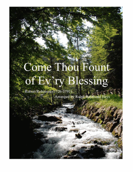 Come Thou Fount of Ev'ry Blessing (for flute choir) (arr. Ralph Raymond Hays)