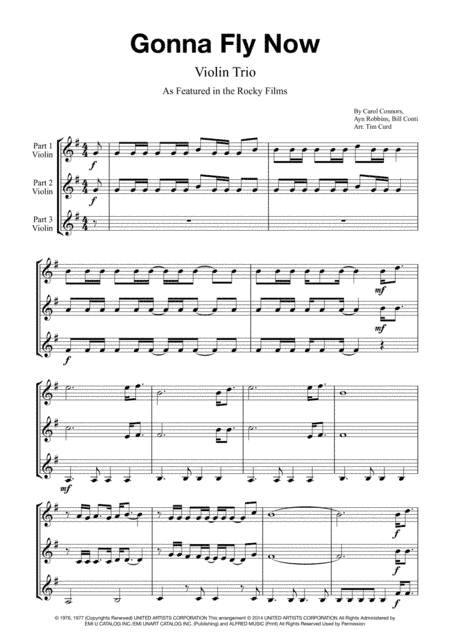 Gonna Fly Now (arr. Tim Curd)