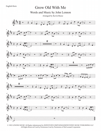 Grow Old With Me (arr. Kevin Busse)