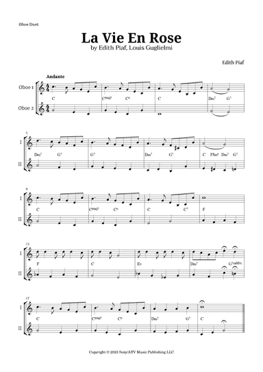 La Vie En Rose (arr. Langanho)