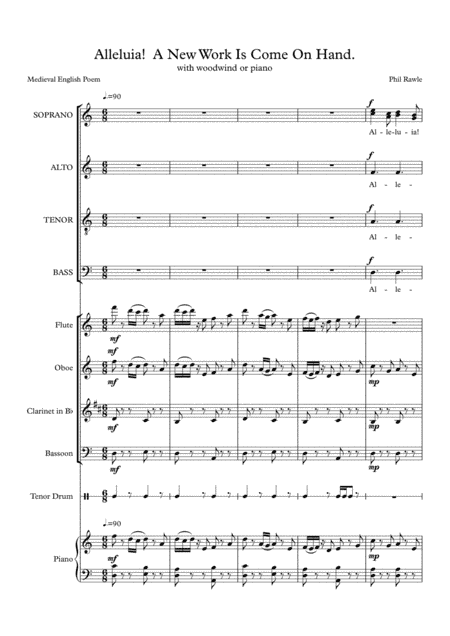 Alleluia! A New Work Is Come On Hand