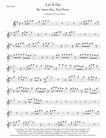 Let It Go (arr. Kevin Busse)