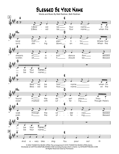 Blessed Be Your Name (arr. Brian Kim)