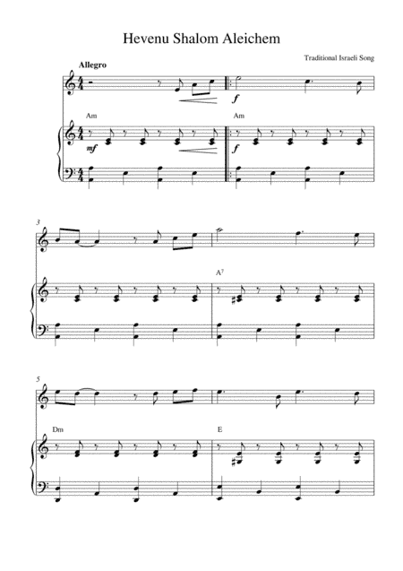 Hevenu Shalom Aleichem (arr. Kaiserin Rebecca)