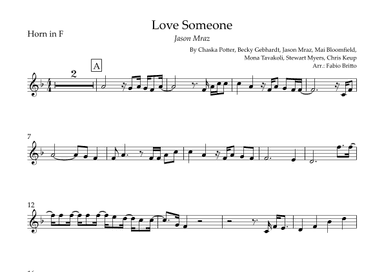 Love Someone (arr. Fabio Britto)