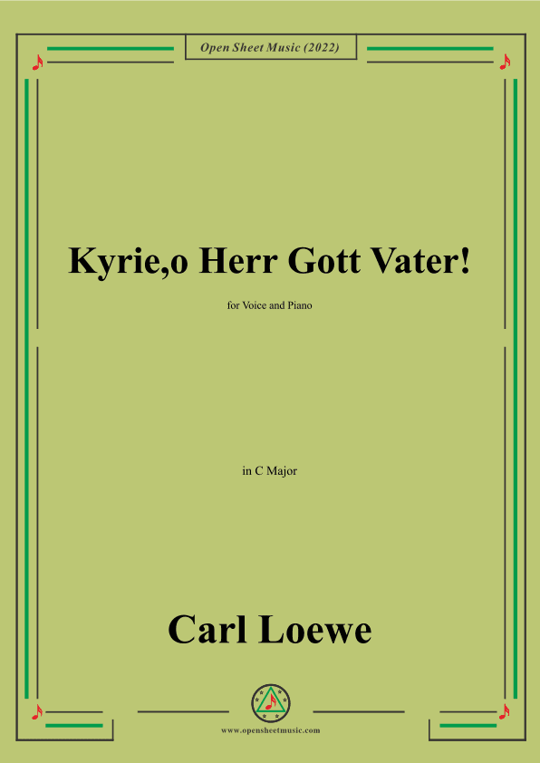 Loewe-Kyrie,o Herr Gott Vater!in C Major (arr. OSM Press)
