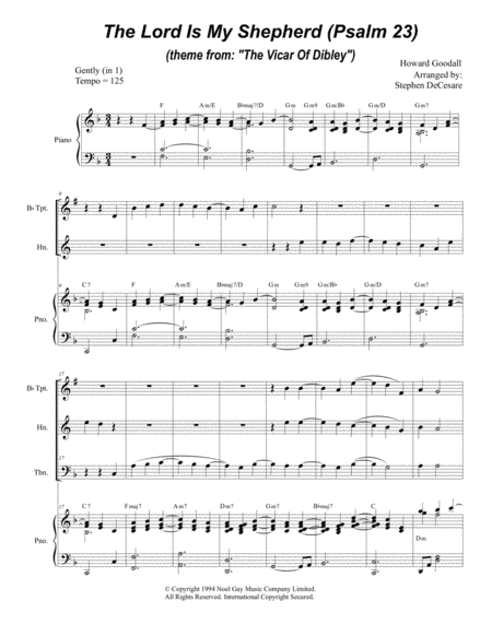 Psalm 23 (theme From The Vicar Of Dibley) (arr. Stephen DeCesare)