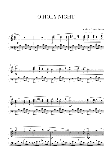 O Holy Night - Advanced Piano (arr. Cadenza Editions)