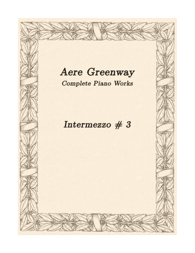 Intermezzo # 3