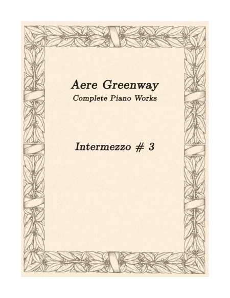 Intermezzo # 3