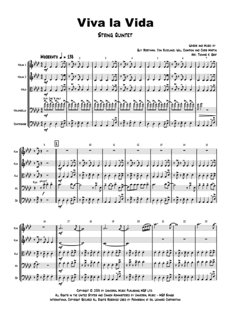 Viva La Vida (arr. Thomas Graf)