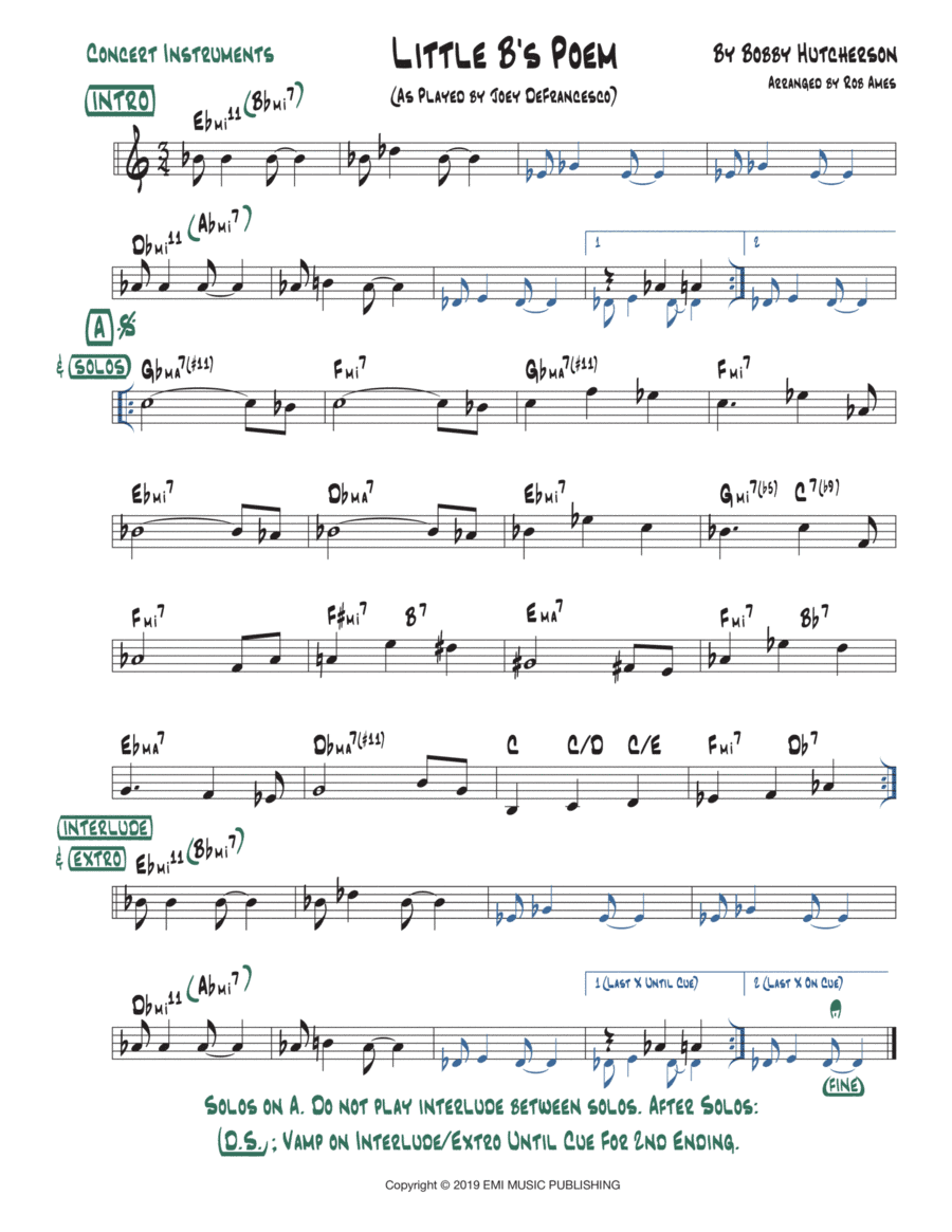 Little B's Poem (arr. Rob Ames)