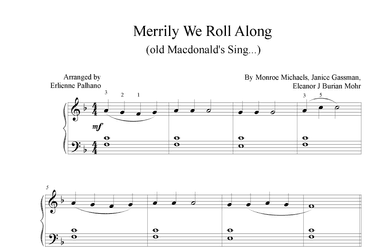 Merrily We Roll Along (old Macdonald's Sing...) (arr. Erlienne Palhano)