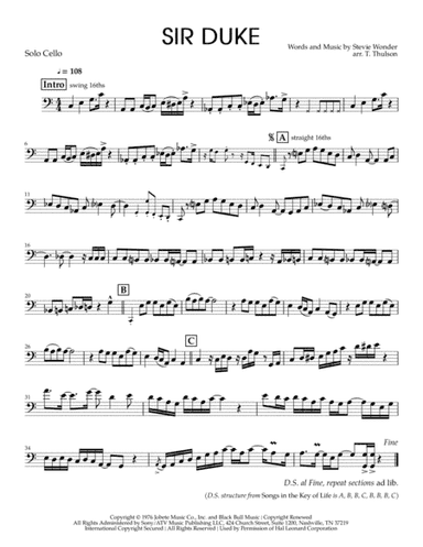 Sir Duke (arr. Tim Thulson)