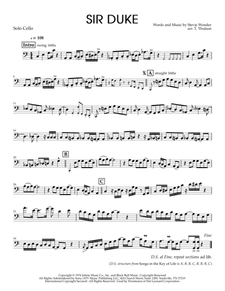 Sir Duke (arr. Tim Thulson)