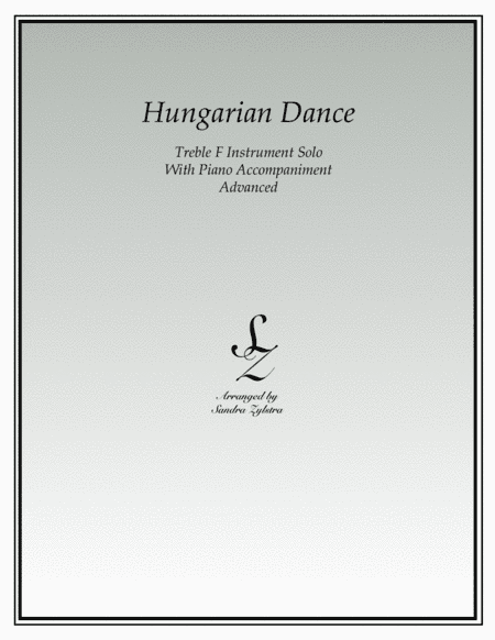 Hungarian Dance (treble F instrument solo) (arr. Sandra Zylstra)