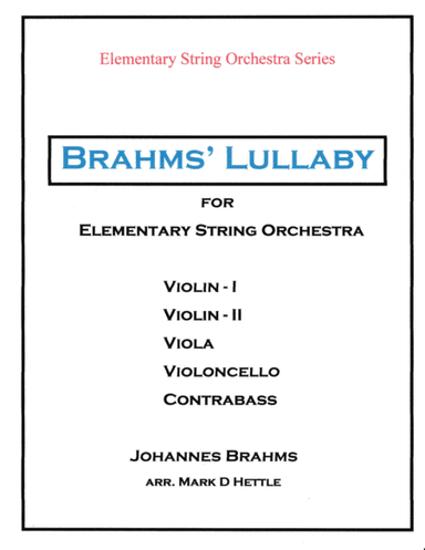 Brahms' Lullaby (arr. Mark D Hettle)
