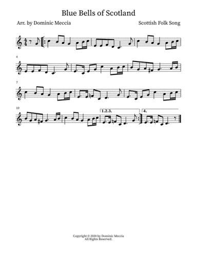 Blue Bells of Scotland (arr. Dominic Meccia)