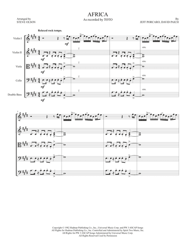 Africa (arr. Steve Olson)