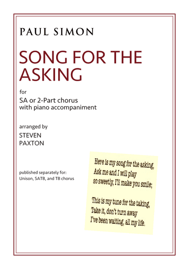 Song For The Asking (arr. Steven Paxton)