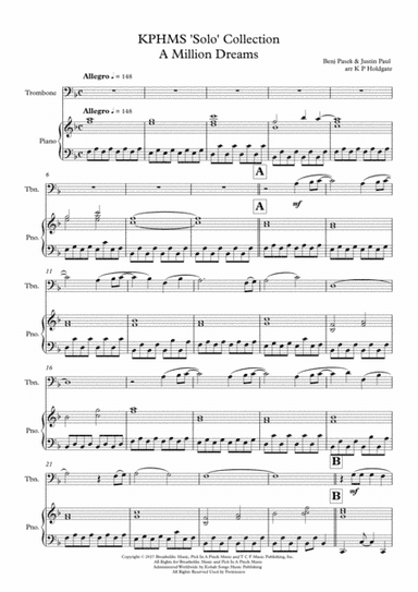 A Million Dreams (arr. Kevin P Holdgate)