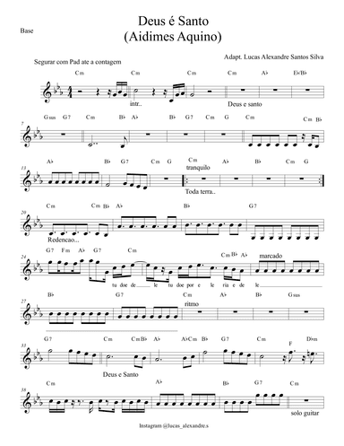 Deus é Santo (arr. Lucas Alexandre Santos Silva)