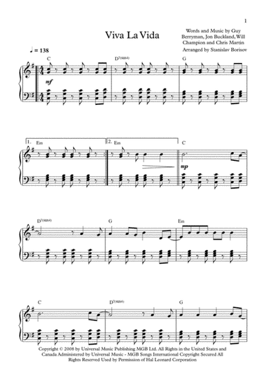 Viva La Vida (arr. Stanislav Borisov)
