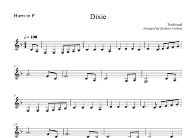 Dixie (arr. Zachary Corbett)