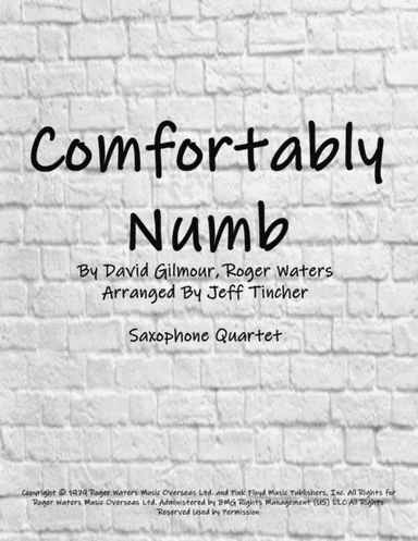 Comfortably Numb (arr. Jeff Tincher)