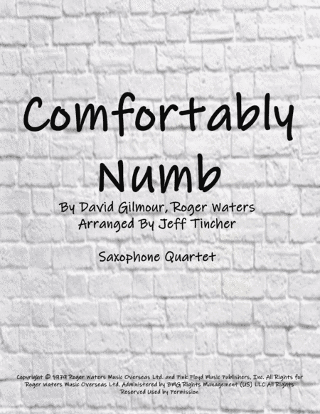 Comfortably Numb (arr. Jeff Tincher)