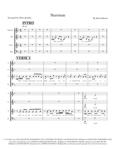Starman (arr. Marc Jenkins)
