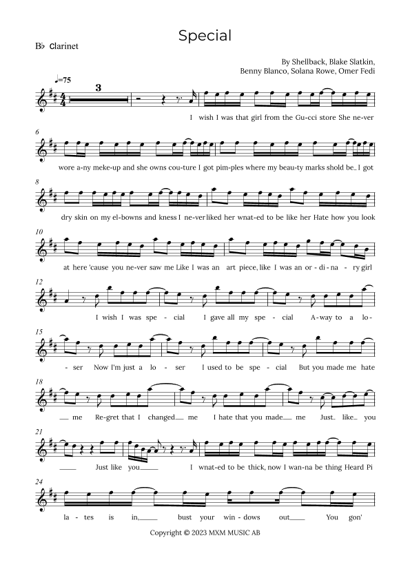 Special (arr. Alex Nunes Rodrigues)