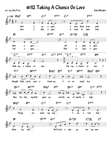 Taking A Chance On Love (arr. John Fries)