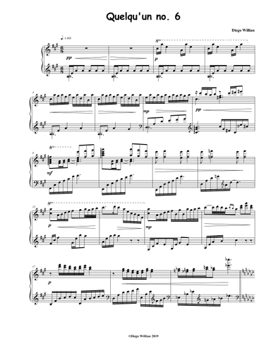 Quelqu'un no. 6 (Piano Solo)