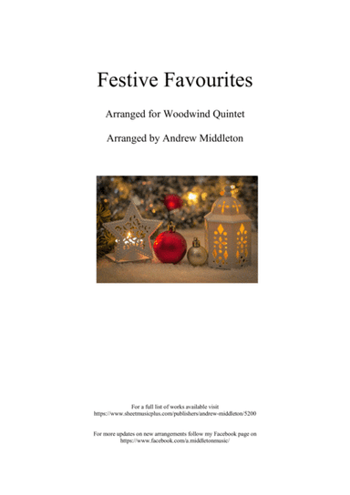 Festive Favourites arranged for Woodwind Quintet (arr. Andrew Middleton)