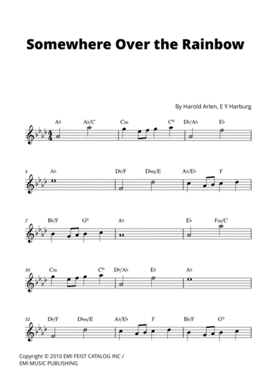 Over The Rainbow (arr. Cadenza Editions)