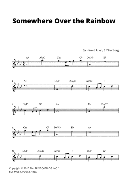 Over The Rainbow (arr. Cadenza Editions)
