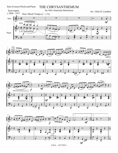 The Chrysanthemum (arr. Glen D. Lienhart)