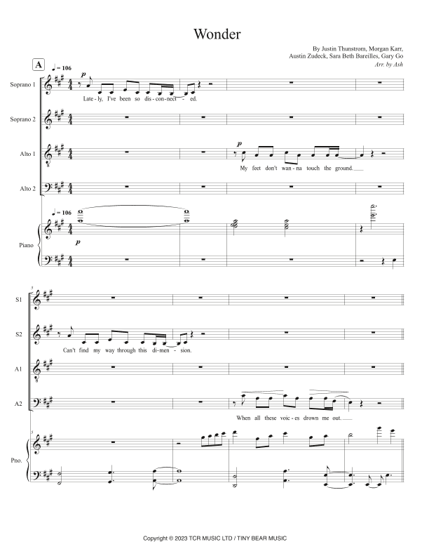 Wonder (arr. Ash)
