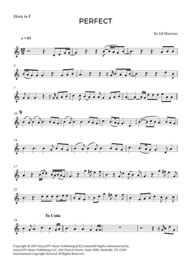 Perfect (arr. Alex Nunes Rodrigues)