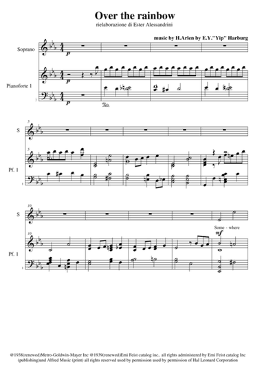 Over The Rainbow (from The Wizard Of Oz) (arr. Ester Alessandrini)